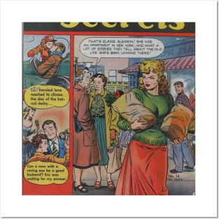 Vintage Romance Comic Book Cover Posters and Art